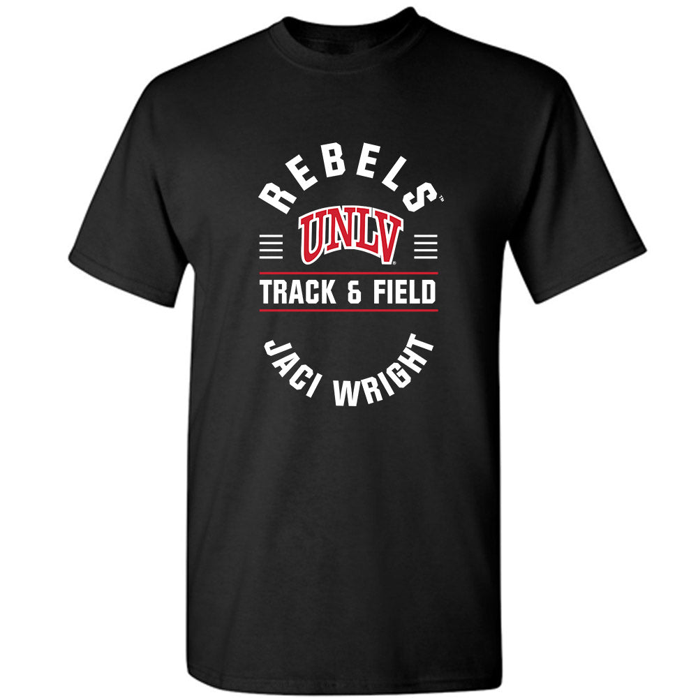 UNLV - NCAA Women's Track & Field : Jaci Wright - Classic Fashion Shersey T-Shirt-0
