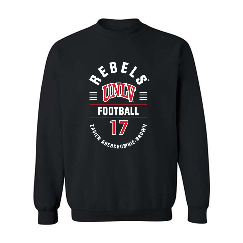UNLV - NCAA Football : Zavien Abercrombie-Brown - Classic Fashion Shersey Crewneck Sweatshirt-0