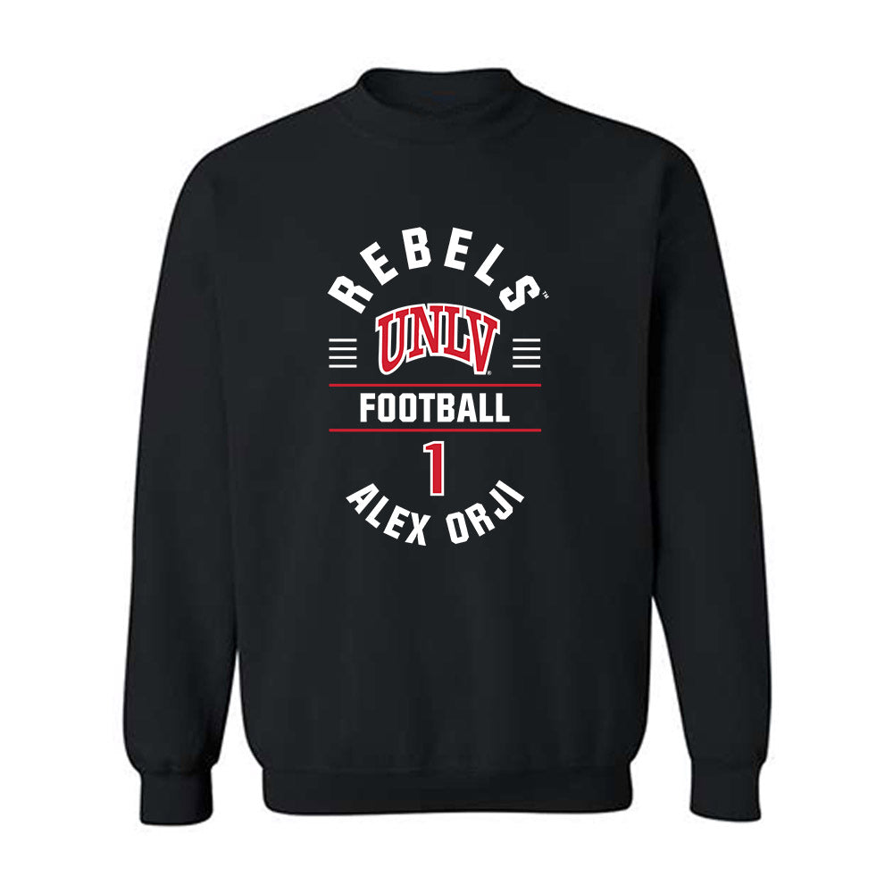UNLV - NCAA Football : Alex Orji - Classic Fashion Shersey Crewneck Sweatshirt-0