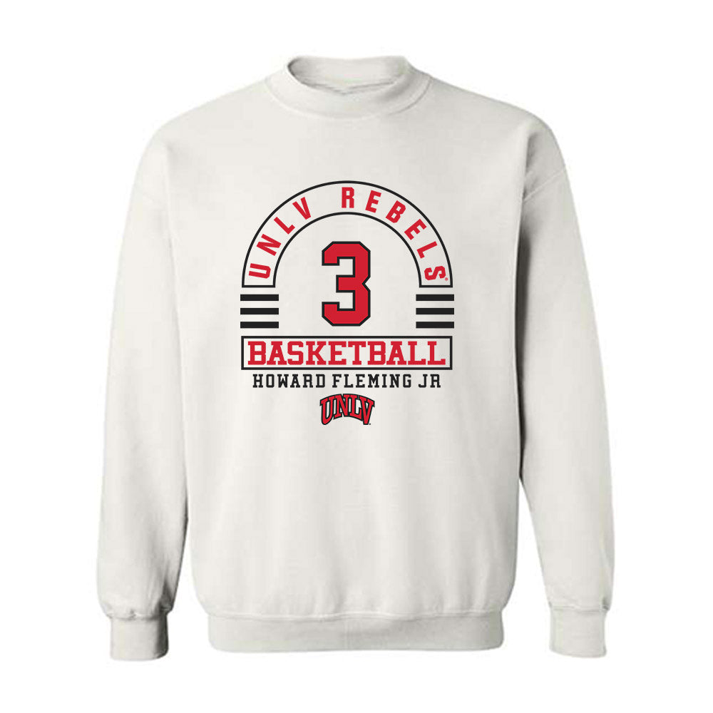 UNLV - NCAA Men's Basketball : Howard Fleming Jr - Classic Fashion Shersey Crewneck Sweatshirt-0