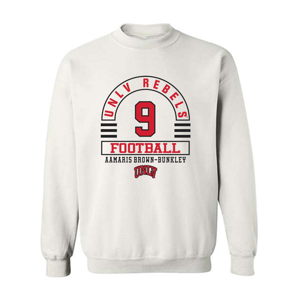 UNLV - NCAA Football : Aamaris Brown-Bunkley - Classic Fashion Shersey Crewneck Sweatshirt-0