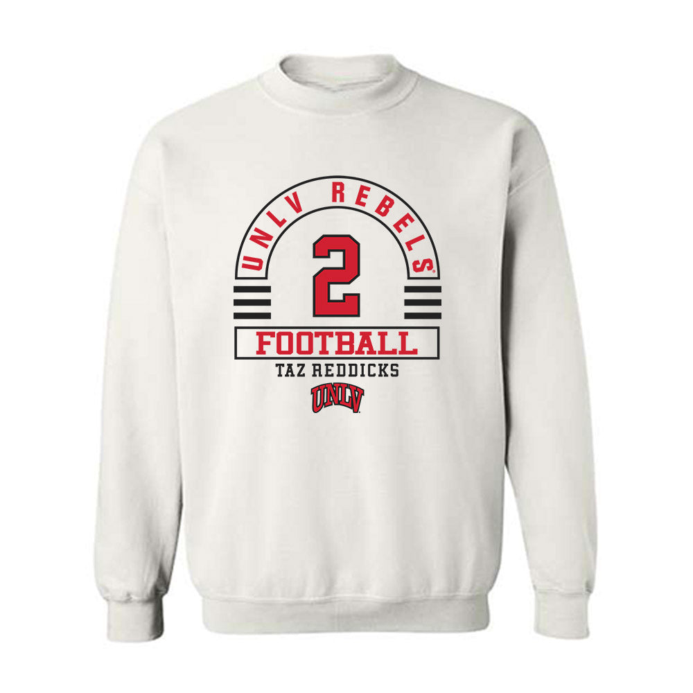 UNLV - NCAA Football : Taz Reddicks - Classic Fashion Shersey Crewneck Sweatshirt-0