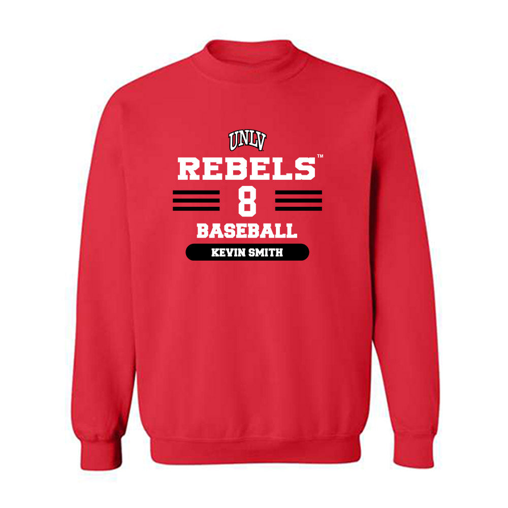 UNLV - NCAA Baseball : Kevin Smith - Classic Shersey Crewneck Sweatshirt-0