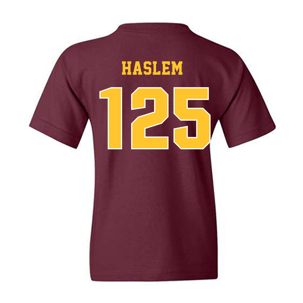Central Michigan - NCAA Wrestling : Cristian Haslem - Classic Fashion Shersey Youth T-Shirt-1