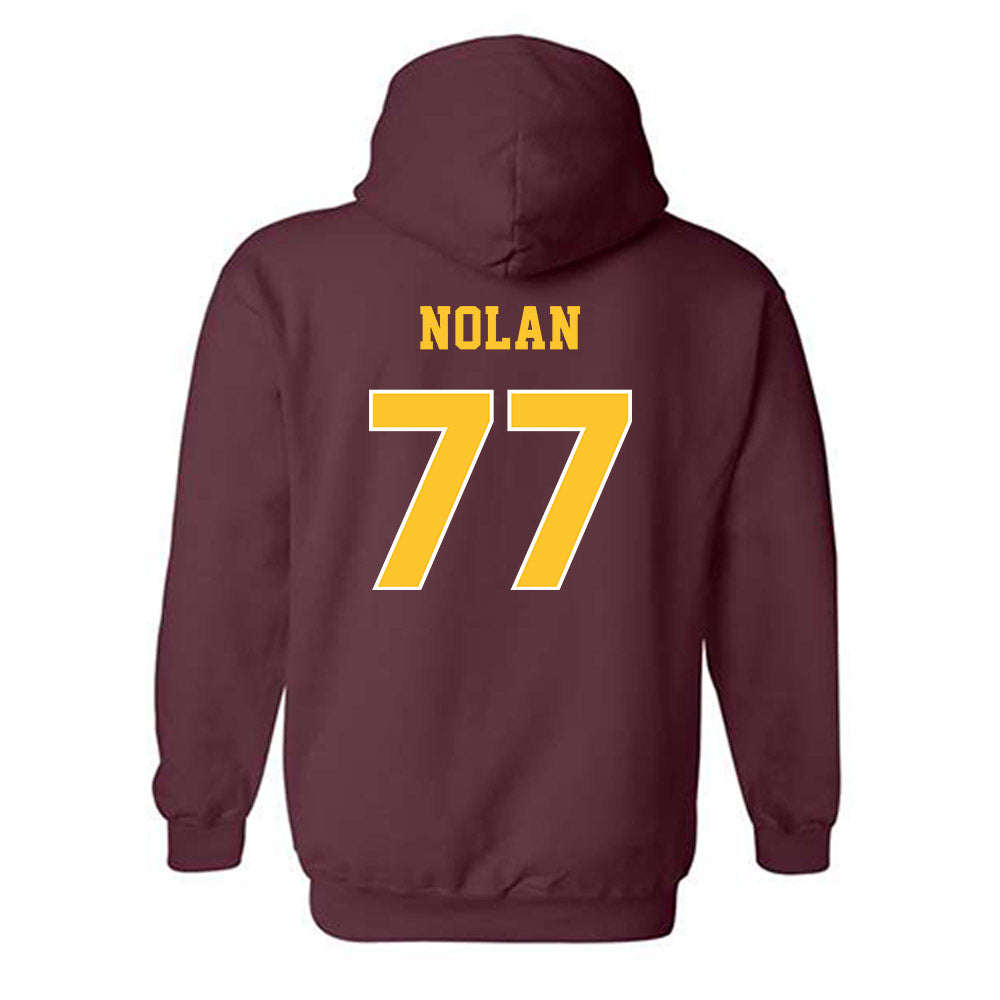 Central Michigan - NCAA Football : Jack Nolan - Classic Fashion Shersey Hooded Sweatshirt-1