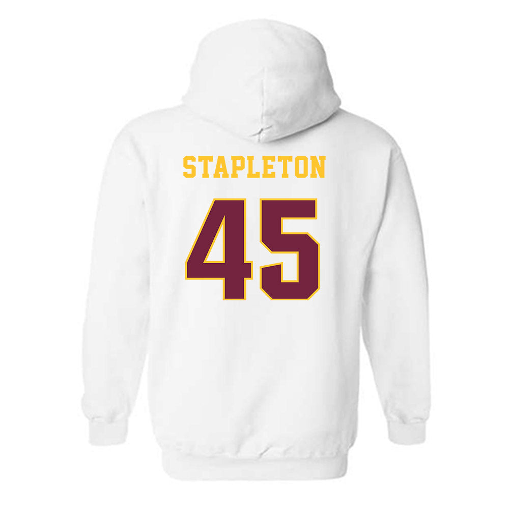 Central Michigan - NCAA Football : Jordan Stapleton - Classic Fashion Shersey Hooded Sweatshirt-1