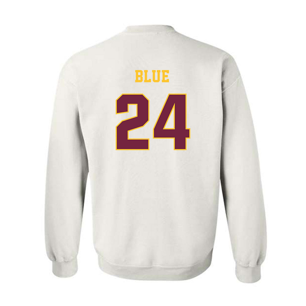 Central Michigan - NCAA Football : Vaughn Blue - Classic Fashion Shersey Crewneck Sweatshirt-1