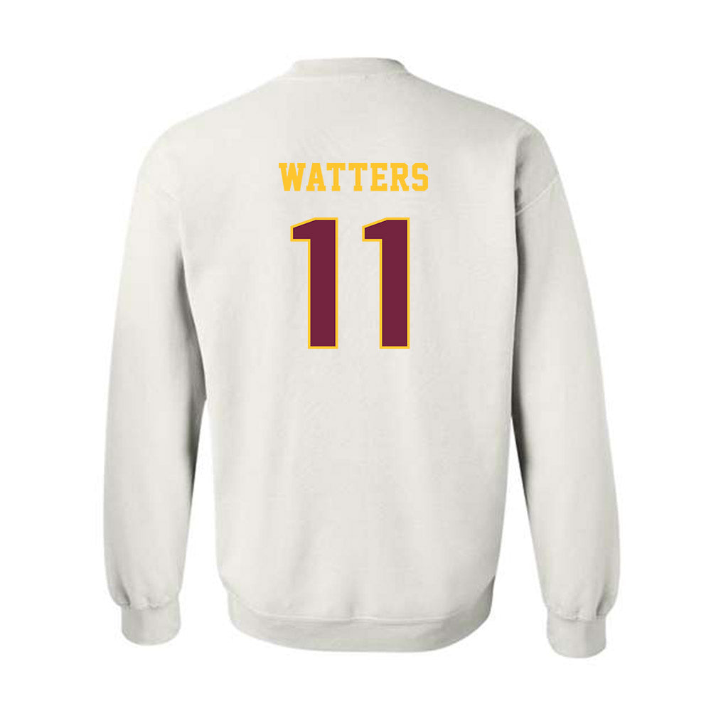 Central Michigan - NCAA Football : Ryland Watters - Classic Fashion Shersey Crewneck Sweatshirt-1