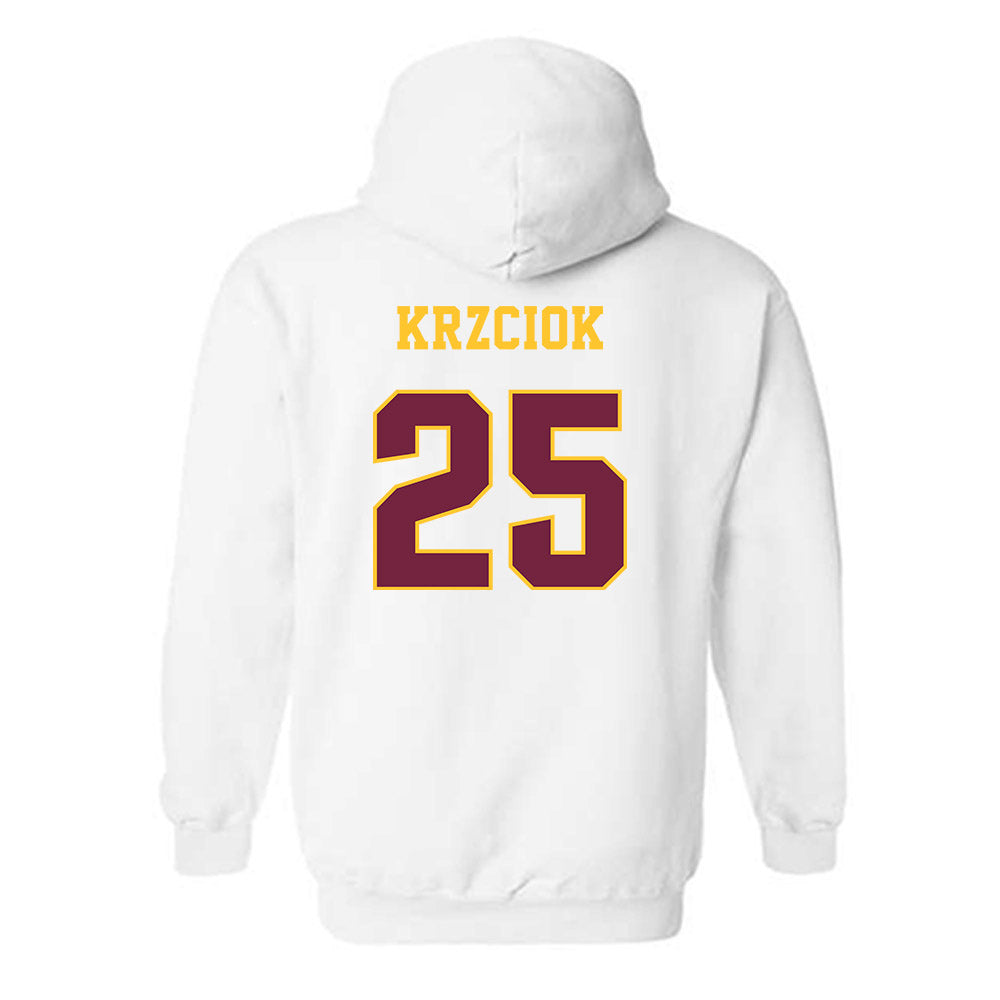 Central Michigan - NCAA Baseball : Brady Krzciok - Classic Fashion Shersey Hooded Sweatshirt-1