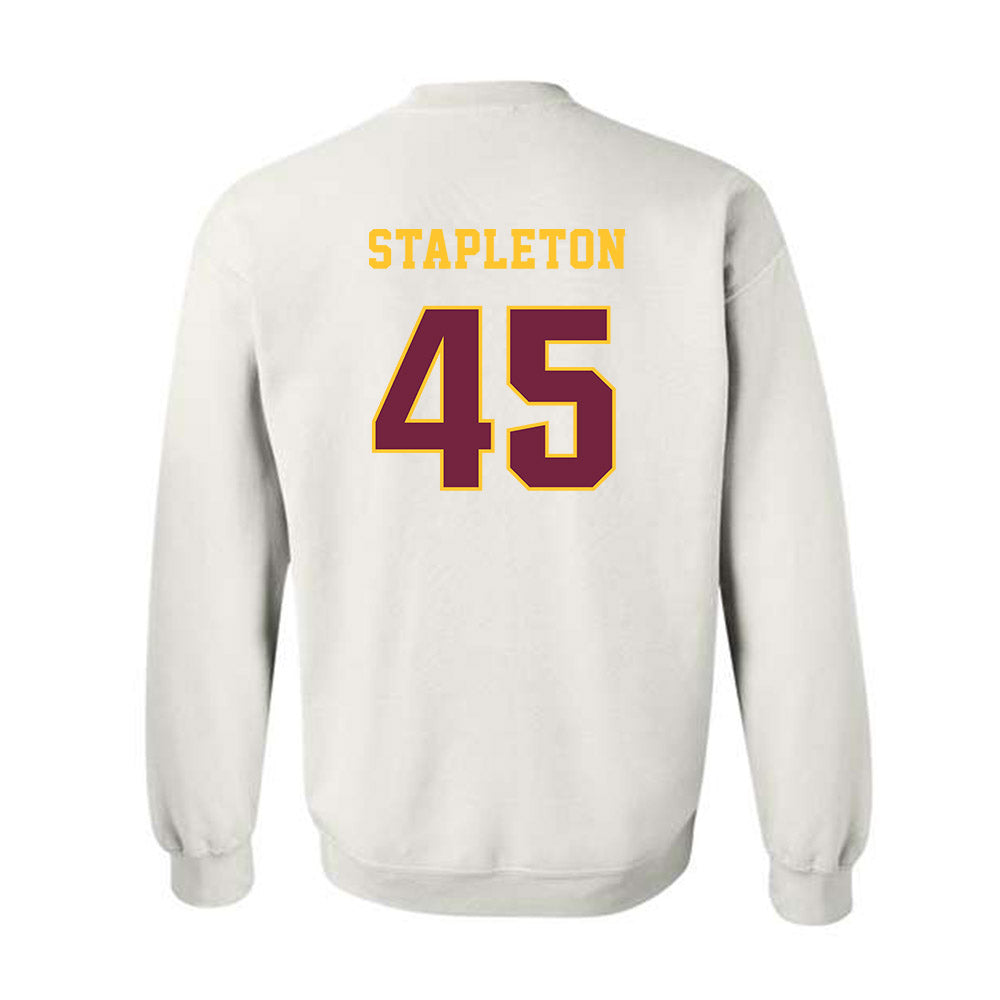 Central Michigan - NCAA Football : Jordan Stapleton - Classic Fashion Shersey Crewneck Sweatshirt-1