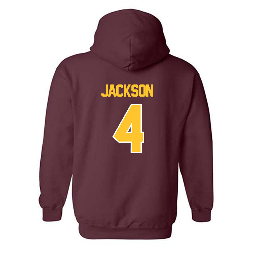Central Michigan - NCAA Football : Jaion Jackson - Classic Shersey Hooded Sweatshirt-1