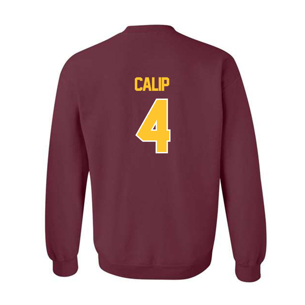 Central Michigan - NCAA Football : Jakivion Calip - Classic Shersey Crewneck Sweatshirt-1