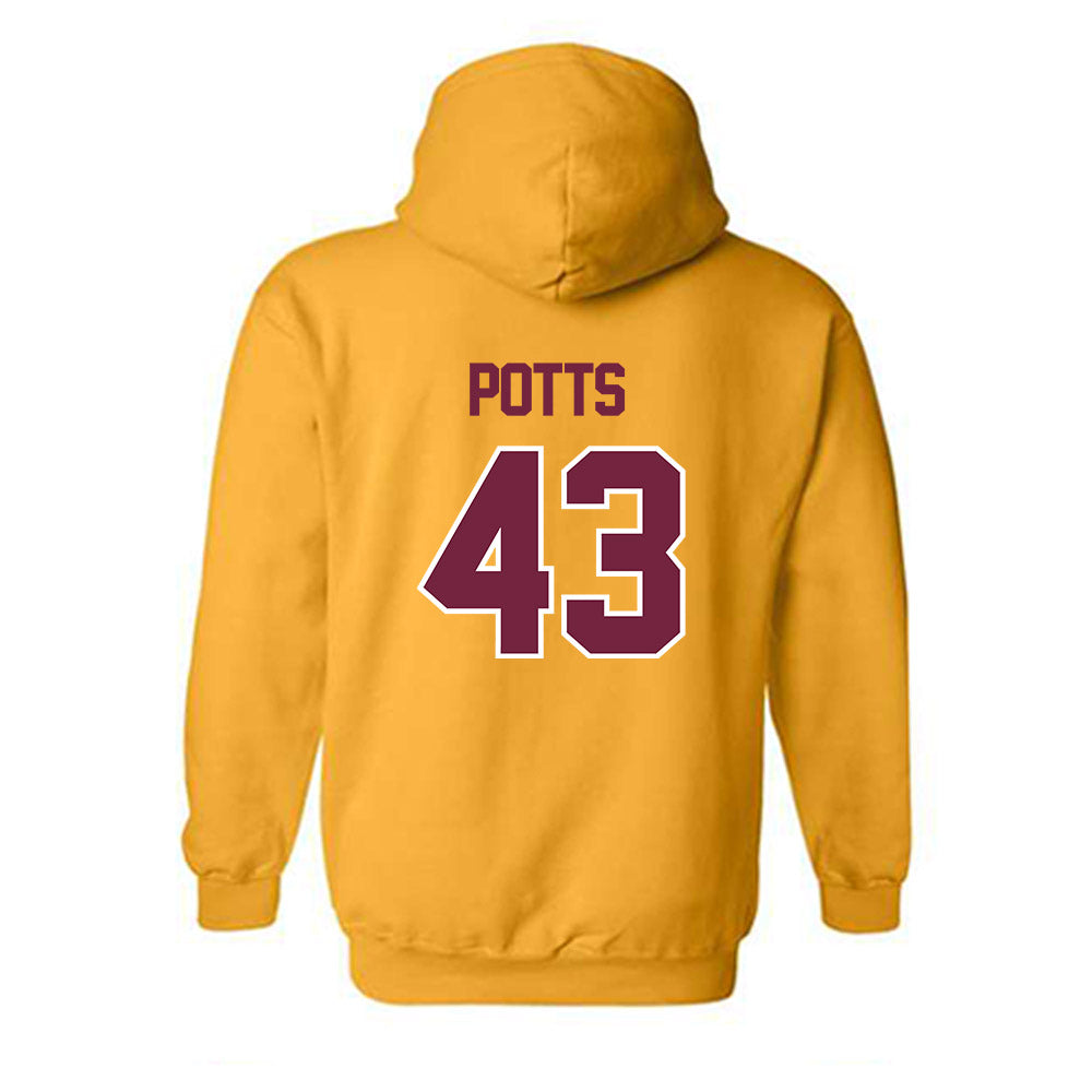 Central Michigan - NCAA Baseball : Tyson Potts - Classic Shersey Hooded Sweatshirt-1