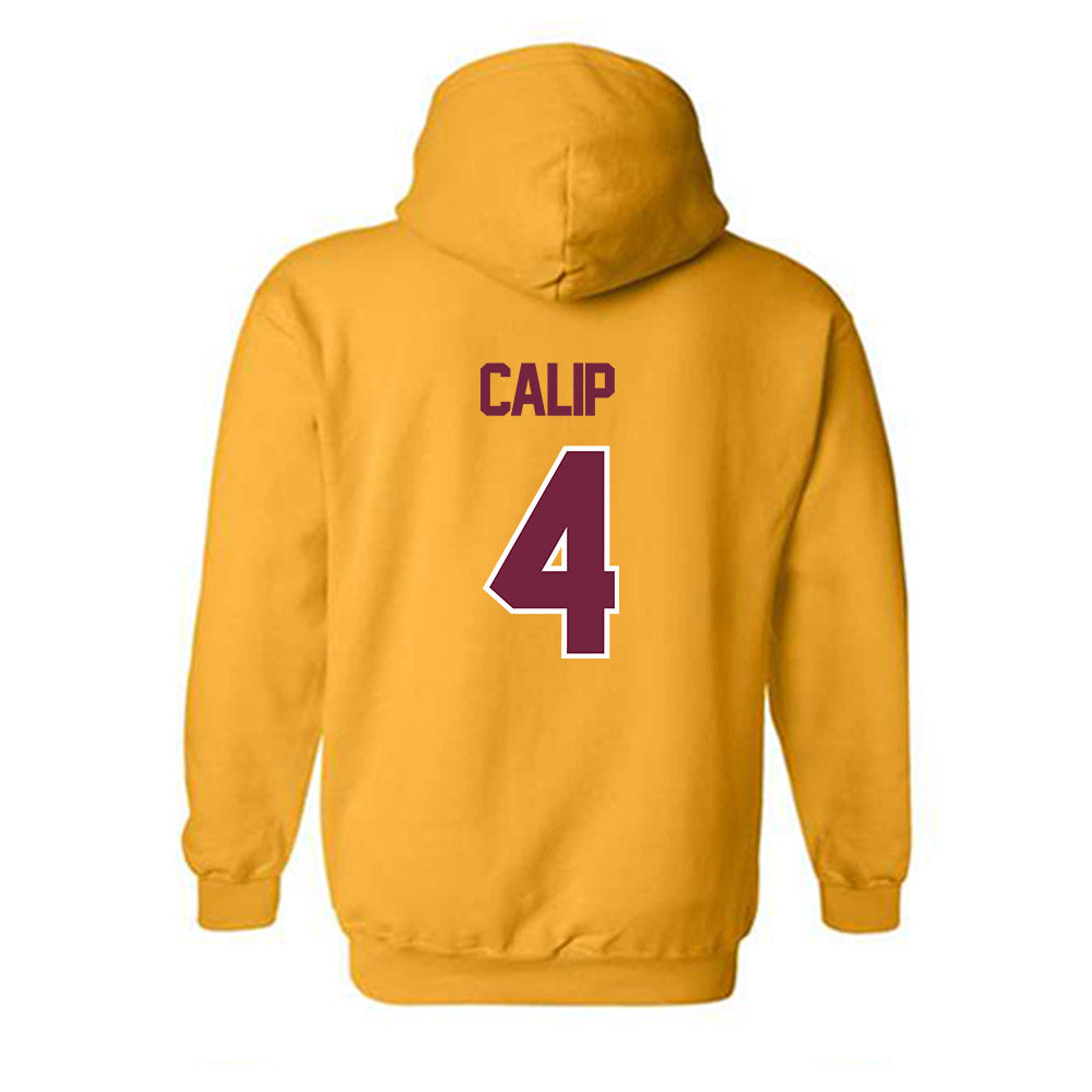 Central Michigan - NCAA Football : Jakivion Calip - Classic Shersey Hooded Sweatshirt-1