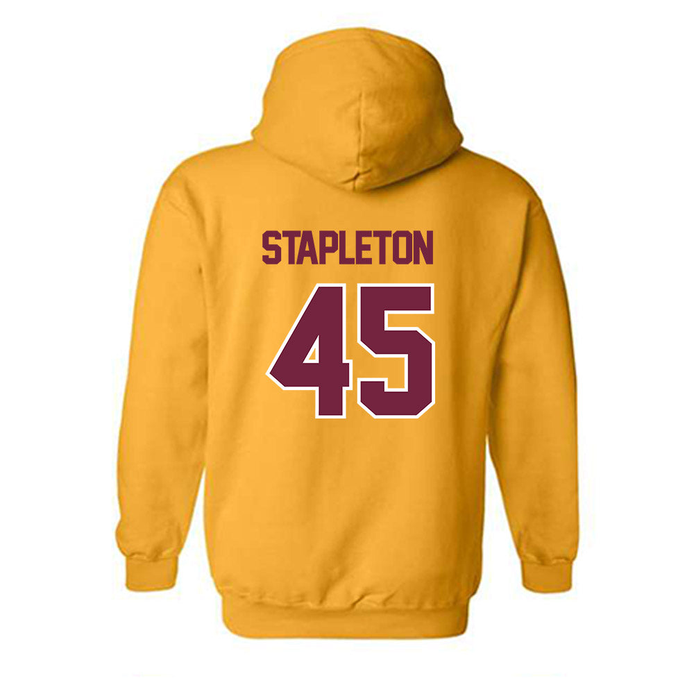 Central Michigan - NCAA Football : Jordan Stapleton - Classic Shersey Hooded Sweatshirt-1