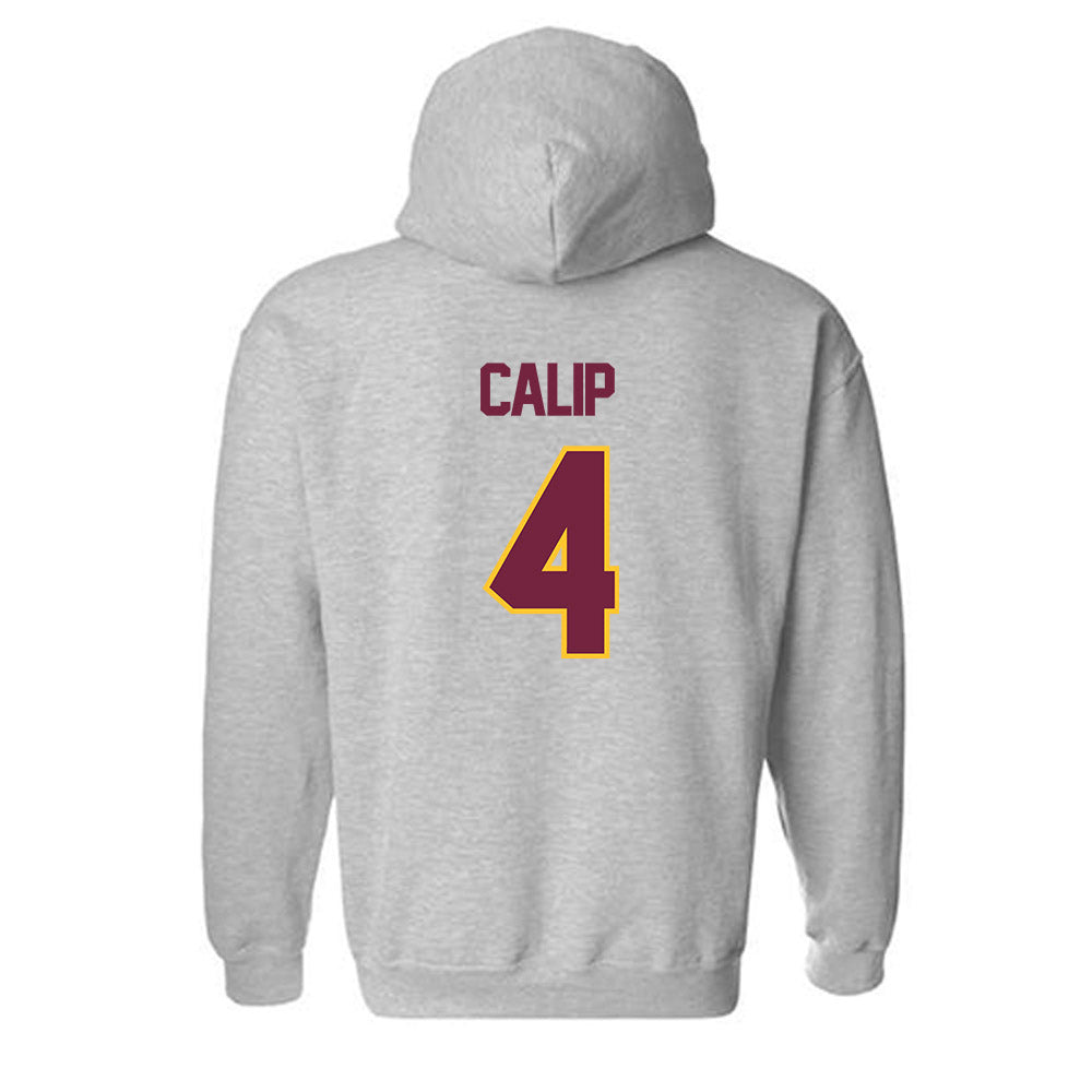 Central Michigan - NCAA Football : Jakivion Calip - Classic Shersey Hooded Sweatshirt-1