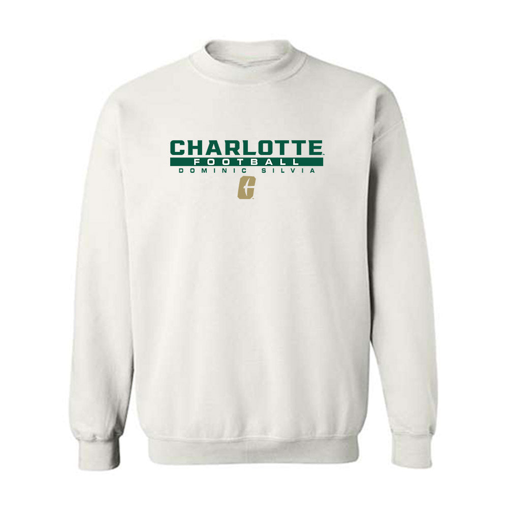 UNC Charlotte - NCAA Football : Dominic Silvia - Crewneck Sweatshirt Classic Fashion Shersey