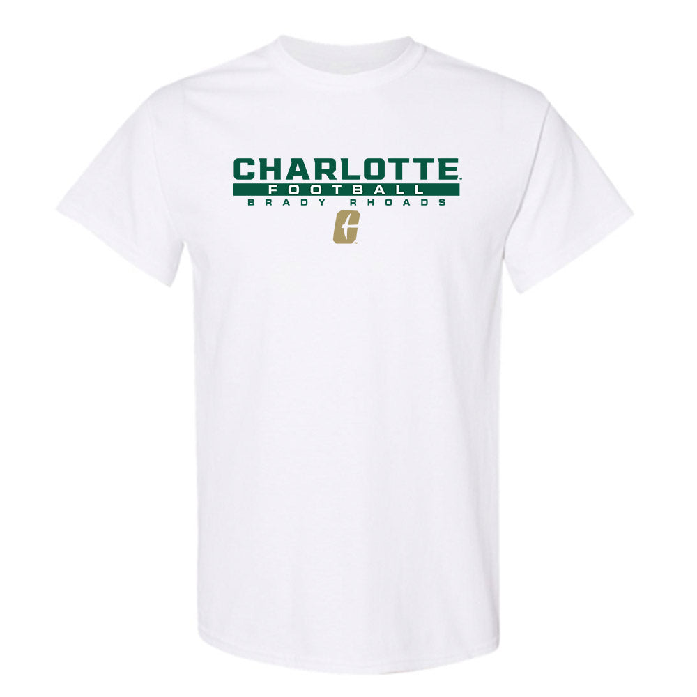 UNC Charlotte - NCAA Football : Brady Rhoads - Classic Fashion Shersey T-Shirt-0