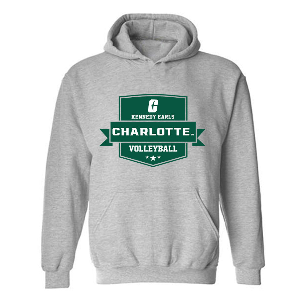 UNC Charlotte - NCAA Women's Volleyball : Kennedy Earls - Classic Fashion Shersey Hooded Sweatshirt-0