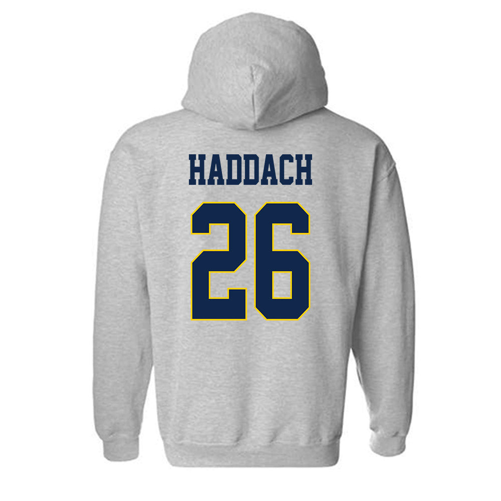 UCSD - NCAA Women's Soccer : Nadira Haddach - Classic Fashion Shersey Hooded Sweatshirt-1