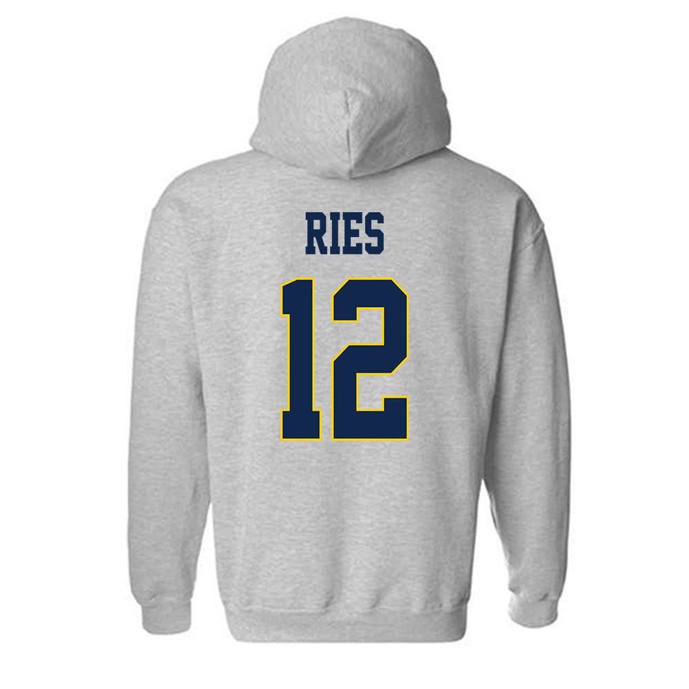 UCSD - NCAA Baseball : Nathan Ries - Classic Fashion Shersey Hooded Sweatshirt-1