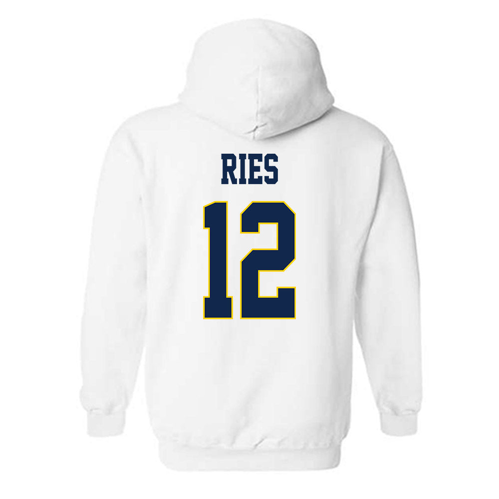 UCSD - NCAA Baseball : Nathan Ries - Classic Fashion Shersey Hooded Sweatshirt-1