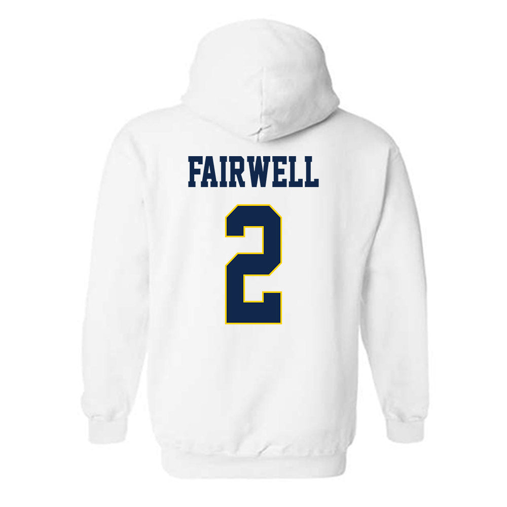 UCSD - NCAA Women's Basketball : Michaela Fairwell - Classic Fashion Shersey Hooded Sweatshirt-1