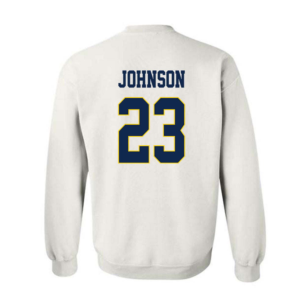 UCSD - NCAA Men's Basketball : Trap Johnson - Classic Fashion Shersey Crewneck Sweatshirt-1