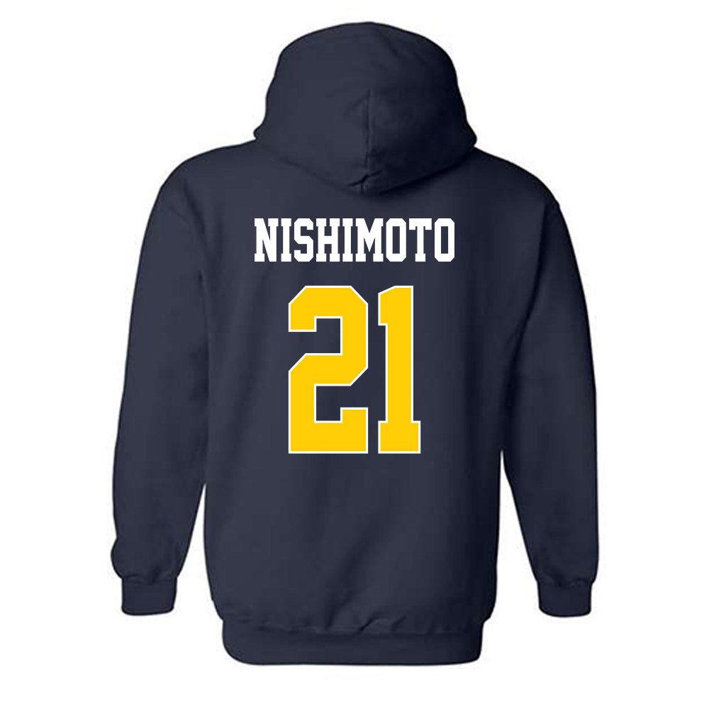 UCSD - NCAA Men's Soccer : Jack Nishimoto - Classic Shersey Hooded Sweatshirt-1