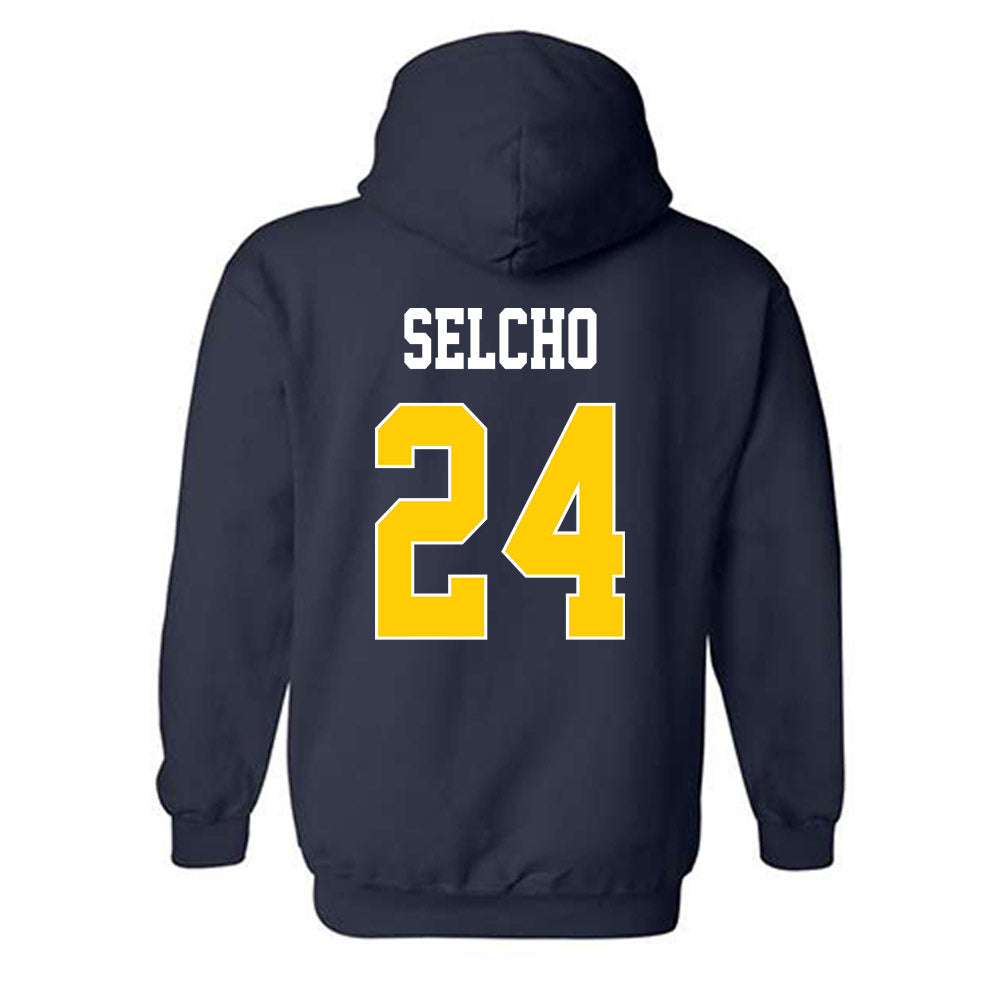 UCSD - NCAA Men's Volleyball : Peter Selcho - Classic Shersey Hooded Sweatshirt-1