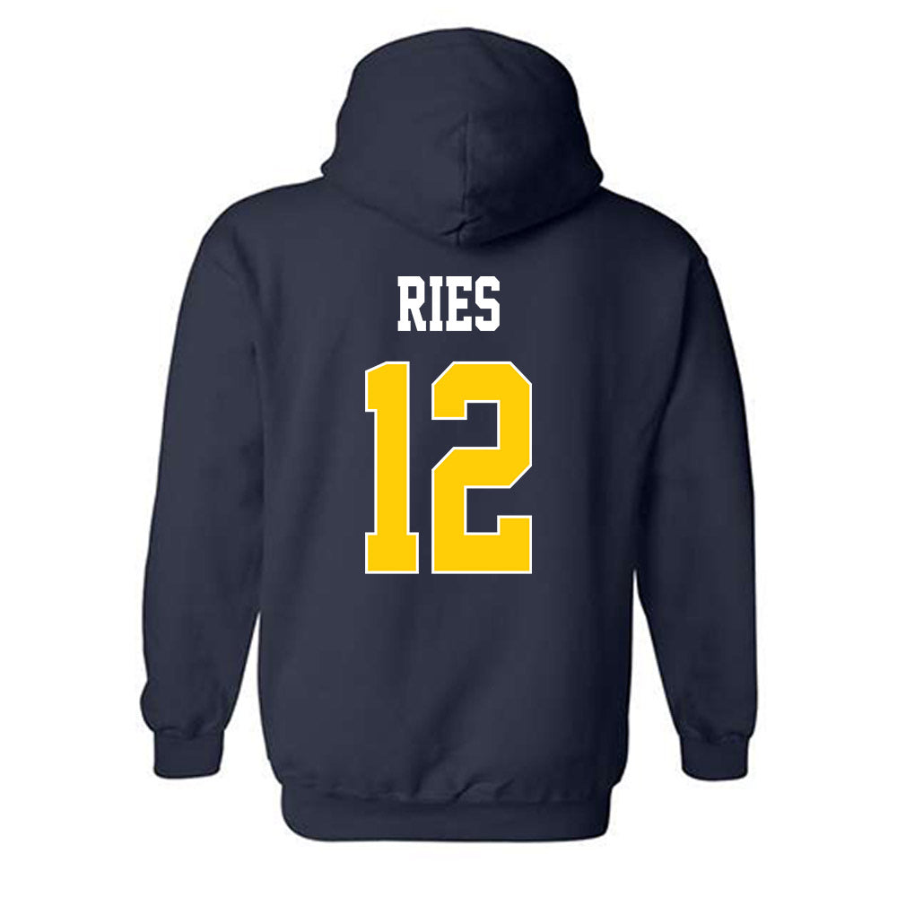 UCSD - NCAA Baseball : Nathan Ries - Classic Shersey Hooded Sweatshirt-1