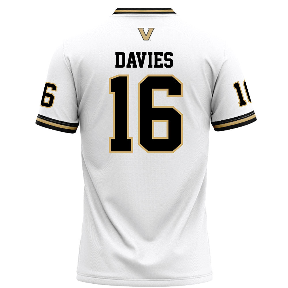 Vanderbilt - NCAA Football : Jaylin Davies - White Football Jersey-1