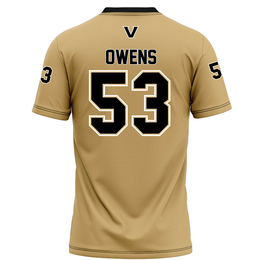 Vanderbilt - NCAA Football : Stone Owens - Football Jersey-1