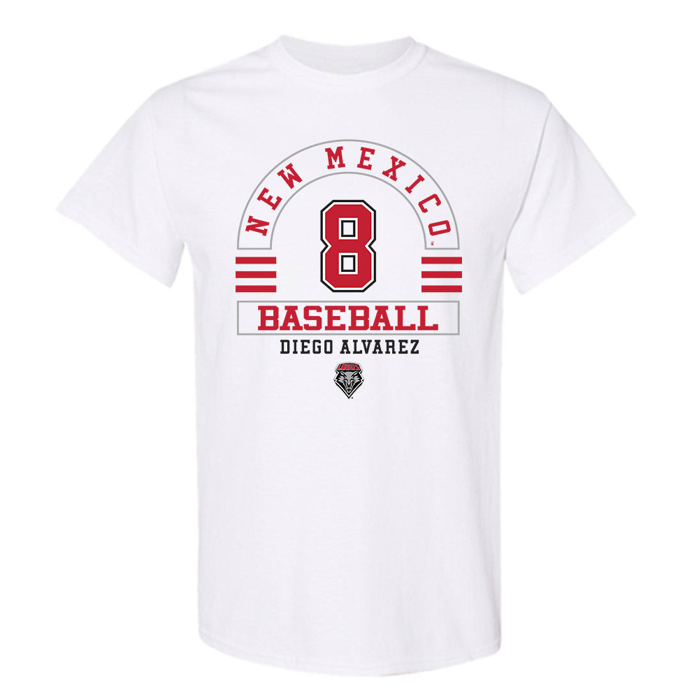 New Mexico - NCAA Baseball : Diego Alvarez - Classic Fashion Shersey T-Shirt-0