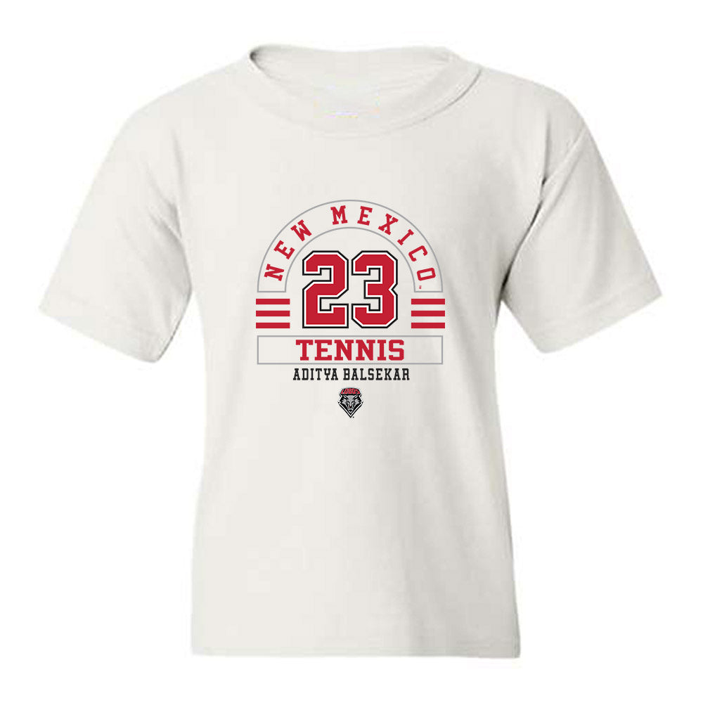 New Mexico - NCAA Men's Tennis : Aditya Balsekar - Classic Fashion Shersey Youth T-Shirt-0