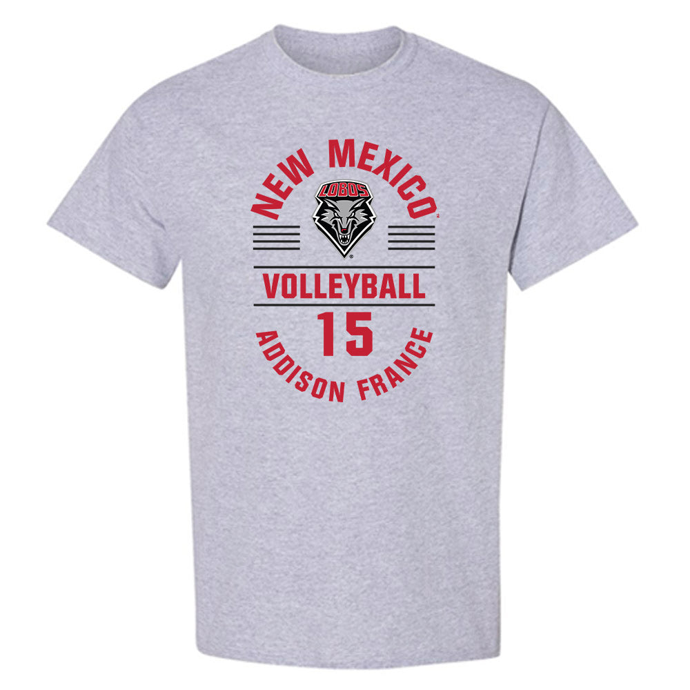 New Mexico - NCAA Women's Volleyball : Addison France - Classic Fashion Shersey T-Shirt-0