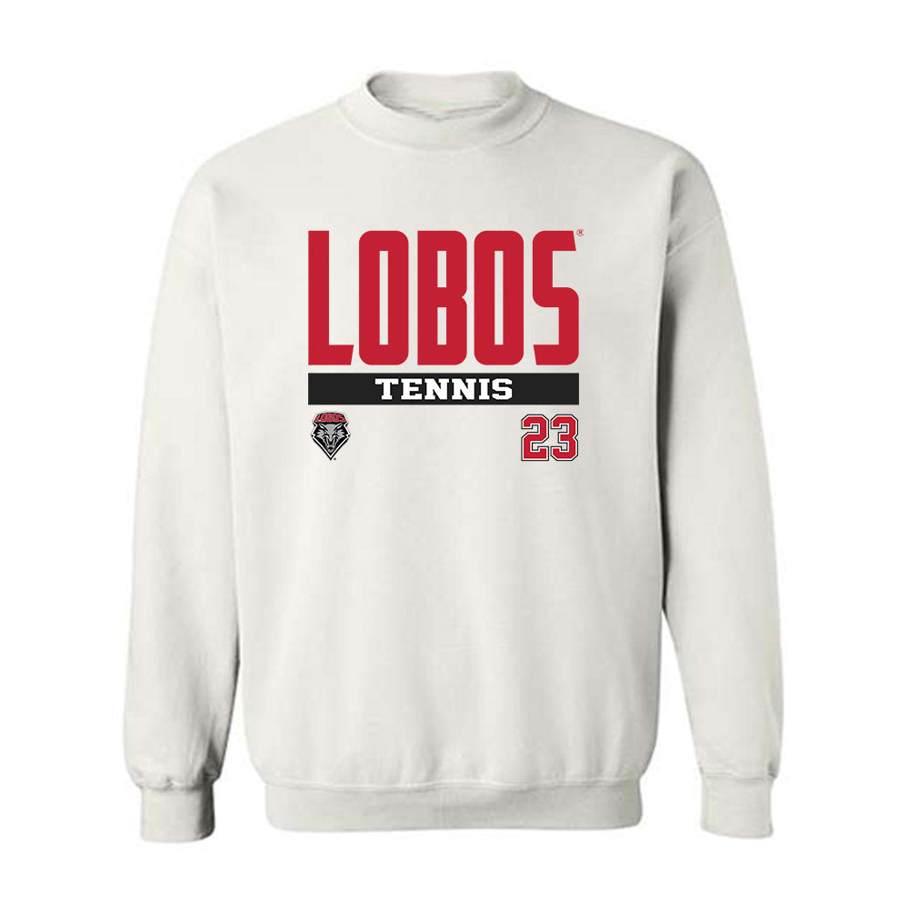 New Mexico - NCAA Men's Tennis : Aditya Balsekar - Classic Fashion Shersey Crewneck Sweatshirt-0