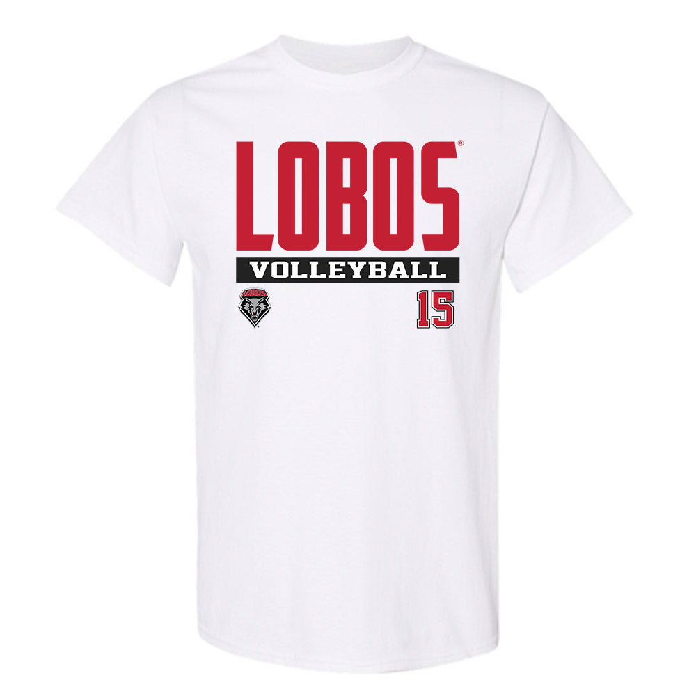New Mexico - NCAA Women's Volleyball : Addison France - Classic Fashion Shersey T-Shirt-0