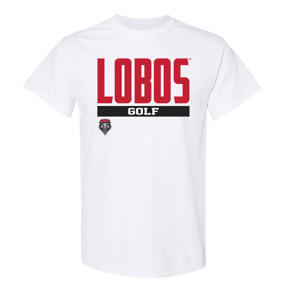 New Mexico - NCAA Men's Golf : Johnnie Clark - Classic Fashion Shersey T-Shirt-0