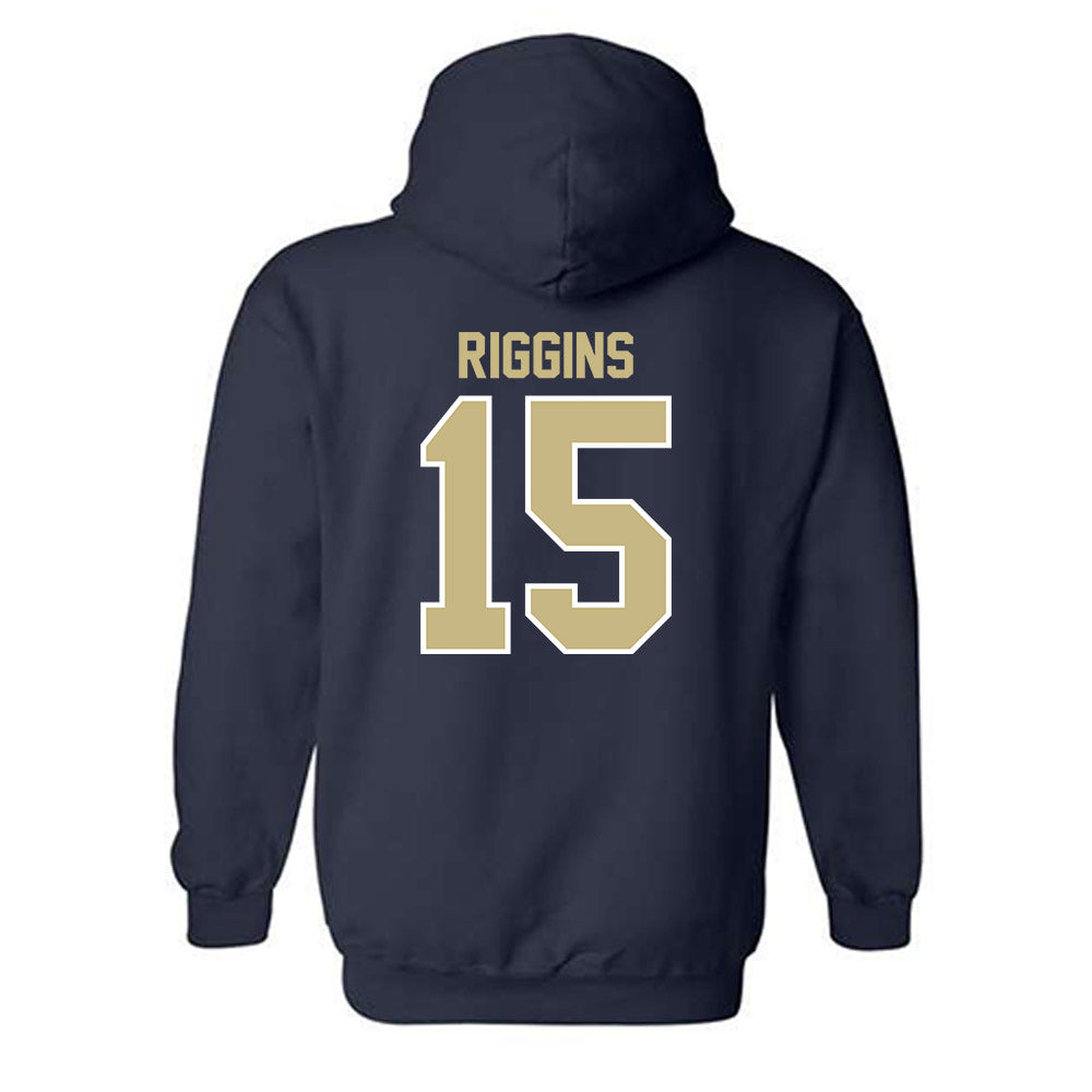 Akron - NCAA Football : Jaborree Riggins - Classic Shersey Hooded Sweatshirt-1