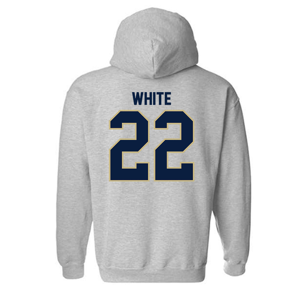 Akron - NCAA Men's Basketball : Colin White - Classic Fashion Shersey Hooded Sweatshirt-1