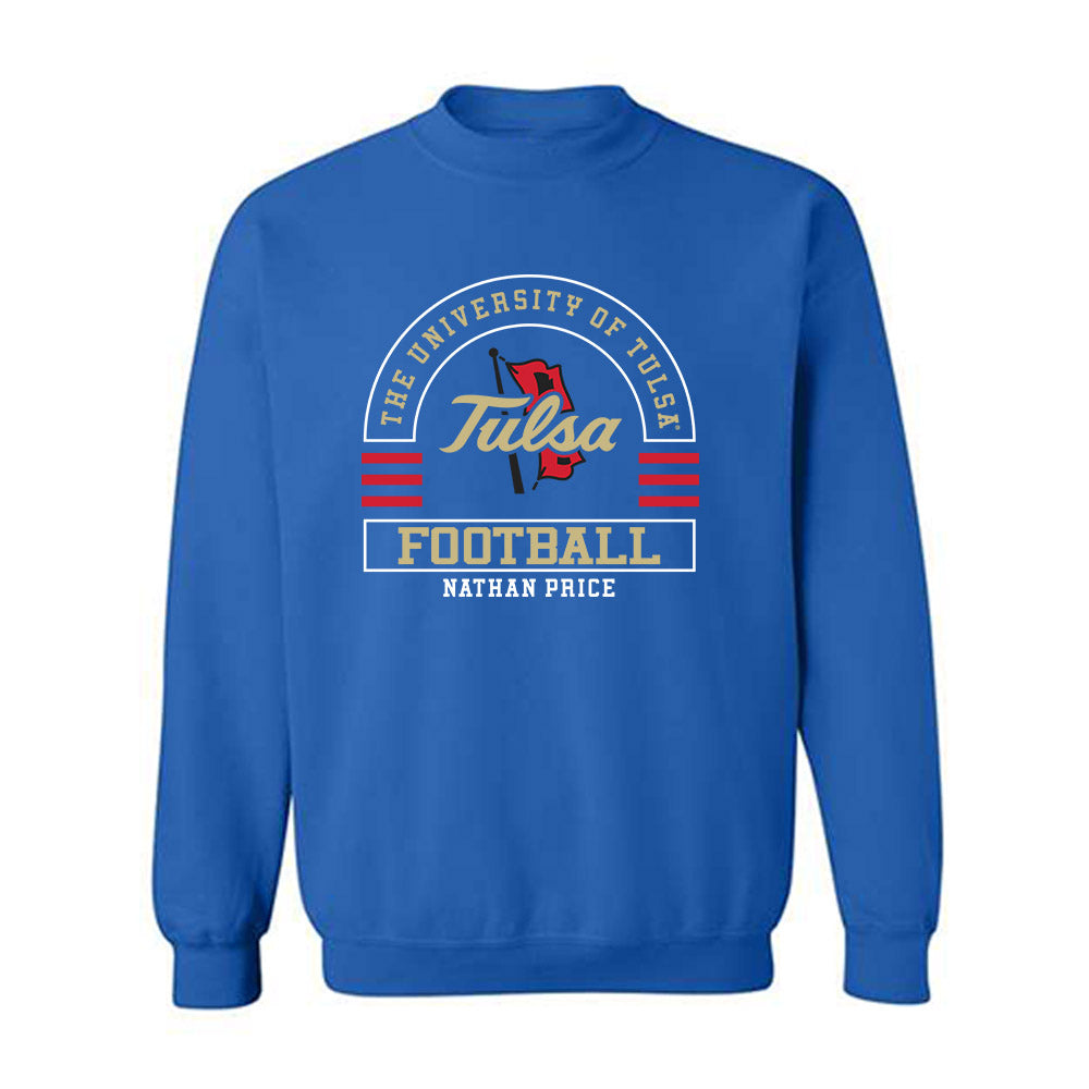 Tulsa - NCAA Football : Nathan Price - Classic Fashion Shersey Crewneck Sweatshirt-0