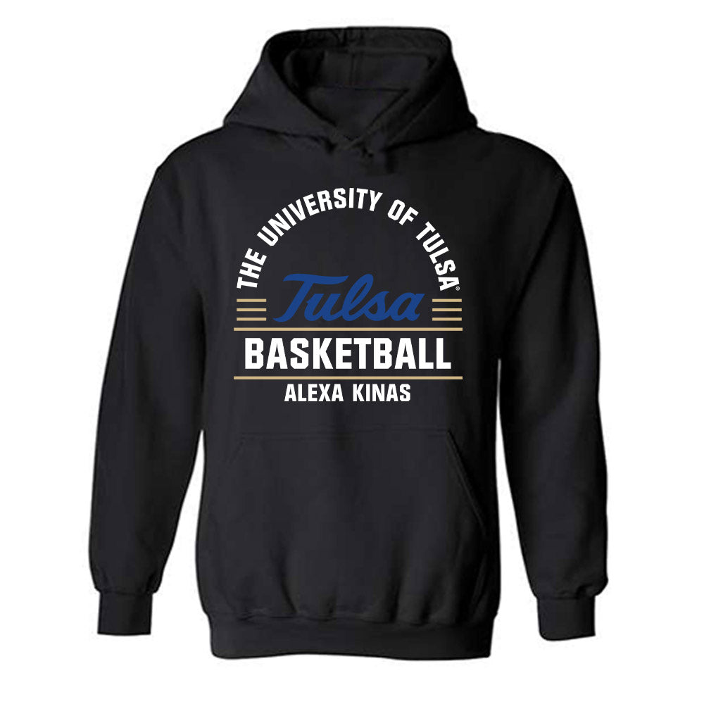 Tulsa - NCAA Women's Basketball : Alexa Kinas - Classic Fashion Shersey Hooded Sweatshirt-0