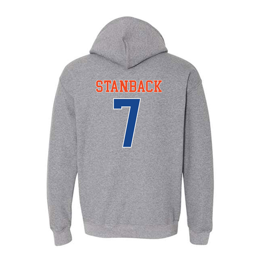 Boise State - NCAA Men's Basketball : Jerquarius Stanback - Classic Shersey Hooded Sweatshirt-1