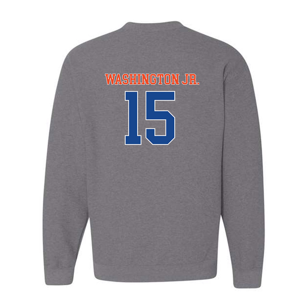 Boise State - NCAA Football : JeRico Washington Jr. - Classic Shersey Crewneck Sweatshirt-1