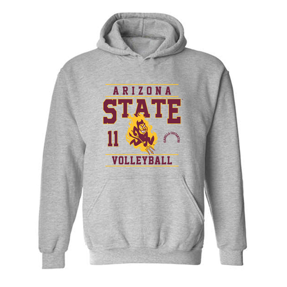 Arizona State - NCAA Women's Volleyball : Isabella Costantini - Classic Shersey Hooded Sweatshirt-0