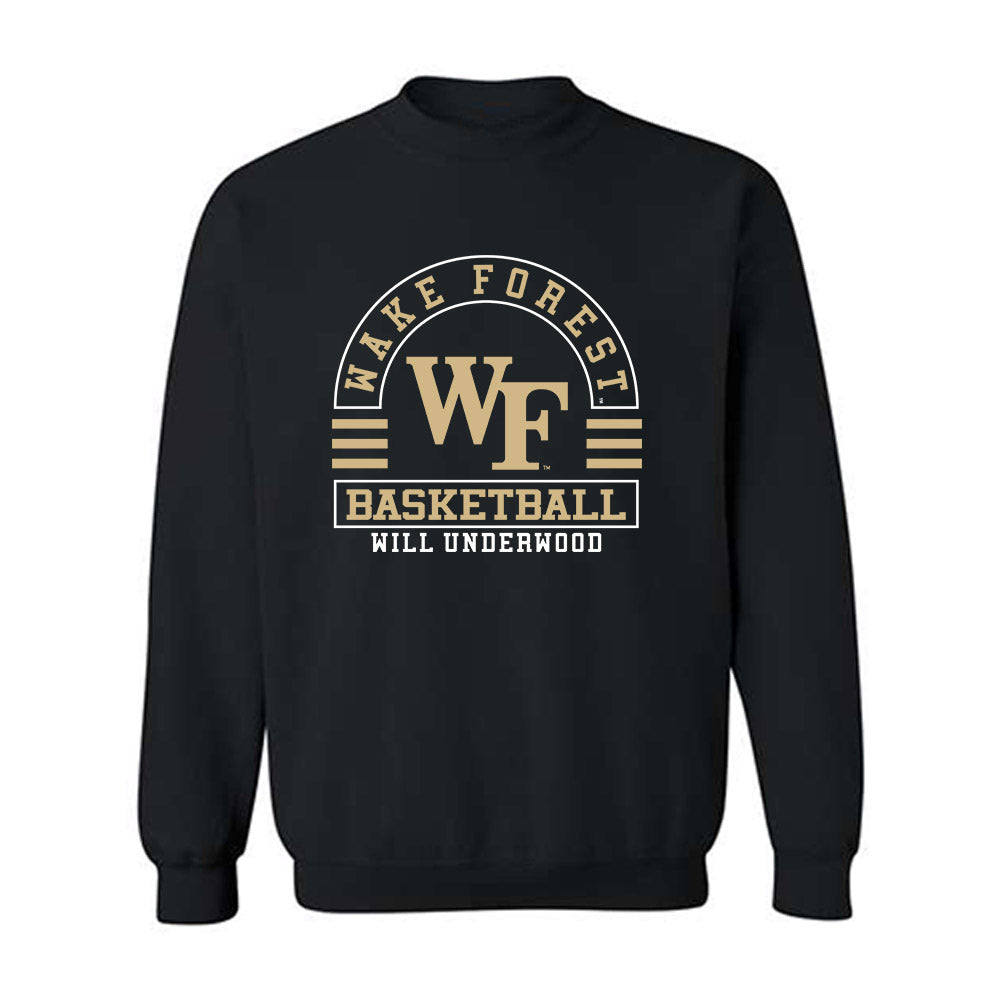 Wake Forest - NCAA Men's Basketball : Will Underwood - Classic Fashion Shersey Crewneck Sweatshirt-0