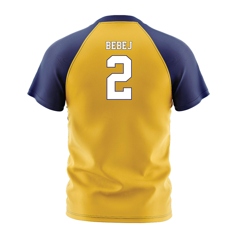 Marquette - NCAA Men's Soccer : Kyle Bebej - Gold Soccer Jersey-1