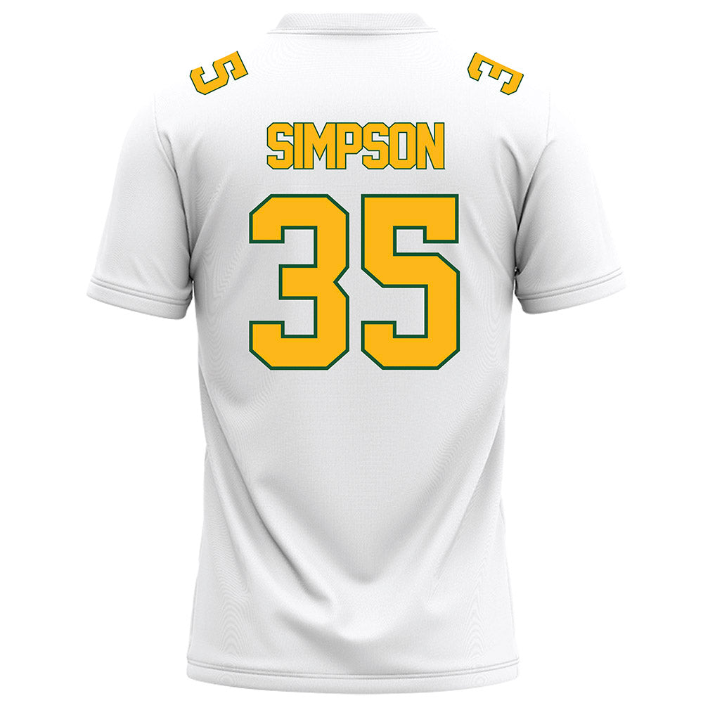UAB - NCAA Football : Owen Simpson - White Football Jersey-1