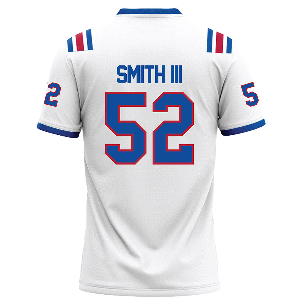 LA Tech - NCAA Football : Troy Smith III - White Football Jersey-1